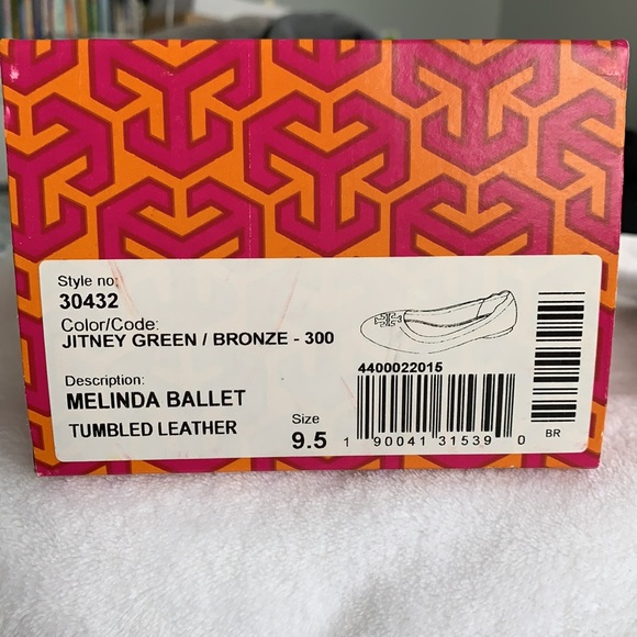 Tory Burch Melinda Flat Tumbled Leather- 9.5 - Picture 5 of 6